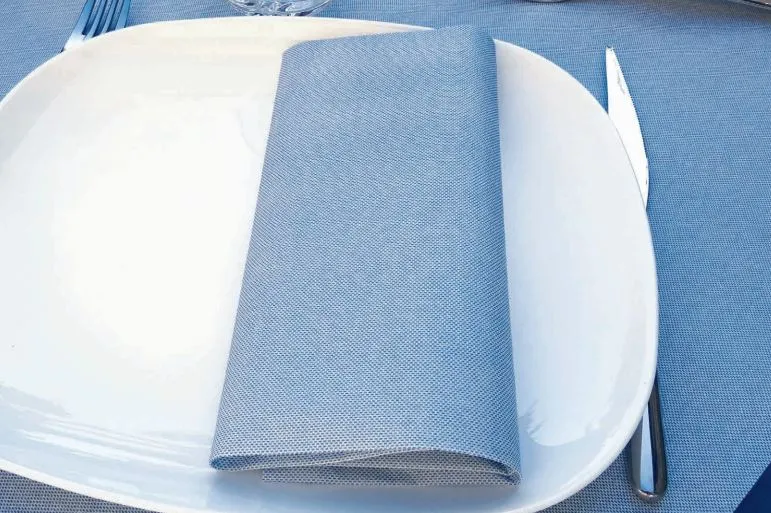 TOVAGLIOLO 40X40 LINO BLU 50PZX16CF