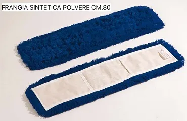 FRANGIA SINTETICA PER SPOLVERO BLU CON TASCHE 60CM