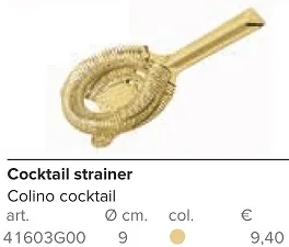 COLINO COCKTAILS D9 ORO ACCIAIO