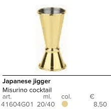 MISURINO ACCIAIO JAPAN COCKTAIL 20/40ML ORO