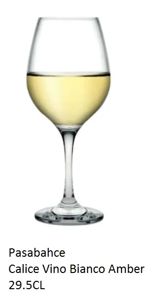BICCHIERE CALICE AMBER VINO BIANCO 29.5CL 6PZXCF VETRO 131532