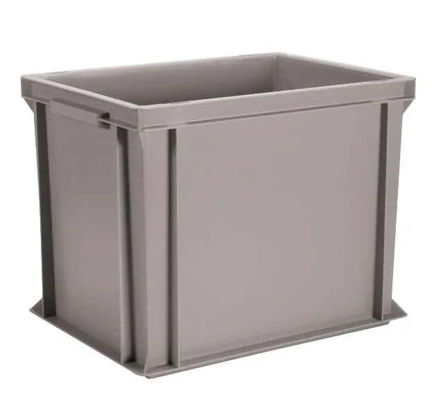 BOX VASCHETTA CONTENITORE IMPILABILE 40X30X32 PP GRIGIO E4332FLMEGR