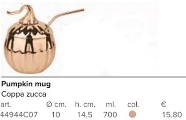 COPPA ZUCCA XCOCKTAILS 700ML RAME
