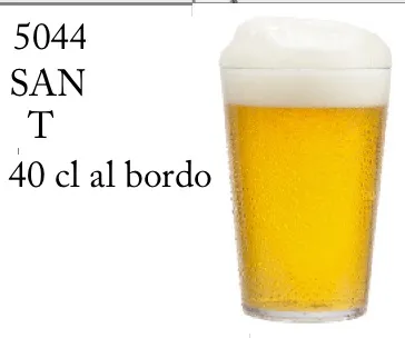 BICCHIERE BIRRA TUMBLER CONICO SAN TRASPARENTE