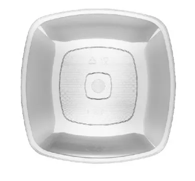 PIATTO QUADRO DESSERT CM18X18 TRASPARENTE PS RIUTILIZZABILE 15PZX20CFXCT