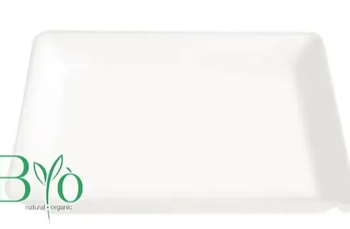PIATTO PIANO-FONDO QUADRO 20X20 SHIQ COMPOSTABILE BIANCO 50PZX20CFXCT