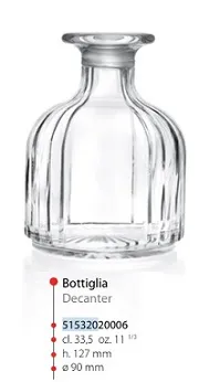 BOTTIGLIA COMBO INCISA 6PZXCF VETRO