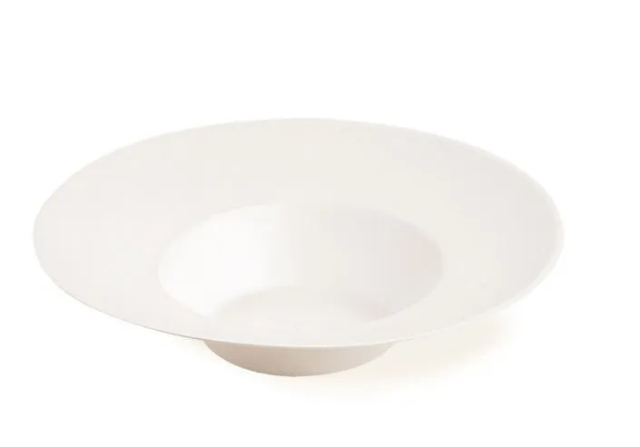 PIATTO FONDO BOWL 400ML D23.5 CAPPELLO DEL PRETE COMPOSTABILE BIANCO 50PZX10CF
