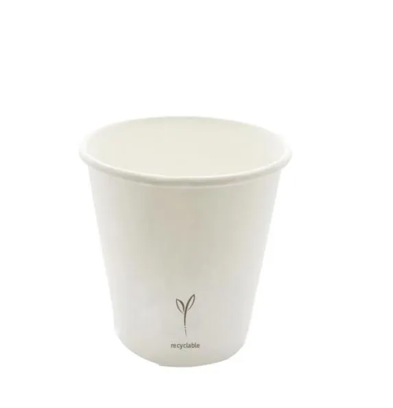 BICCHIERE CARTONCINO TAZZA BYO COMPOSTABILE 80CC 50PZX20CF BIANCO