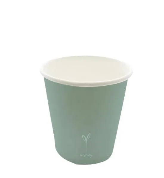 BICCHIERE CARTONCINO TAZZA BYO COMPOSTABILE 80CC 50PZX20CF SALVIA