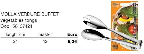 MOLLA BUFFET VERDURE 24CM ACCIAIO