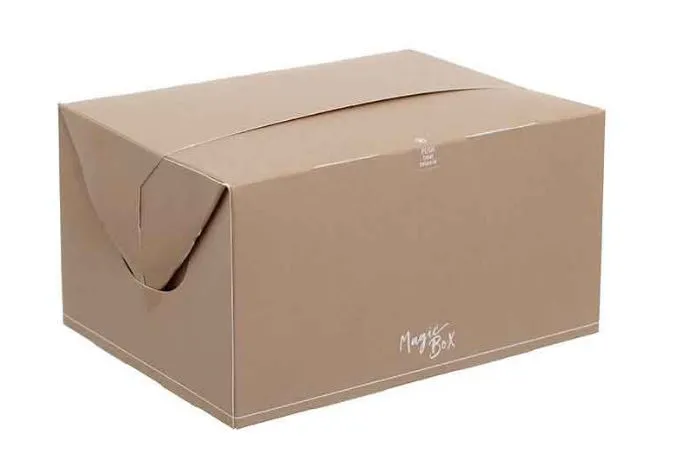 BOX SCATOLA TAKE AWAY KRAFT RUSTICI 1850ML CM22X12X7H AVANA 50PZX8CF