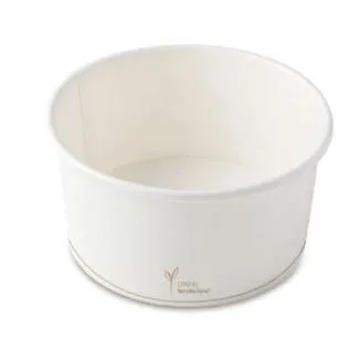 COPPETTA GELATO MACEDONIA CARTA COMPOSTABILE D.9.5 250ML BIANCO 25PZX20CF