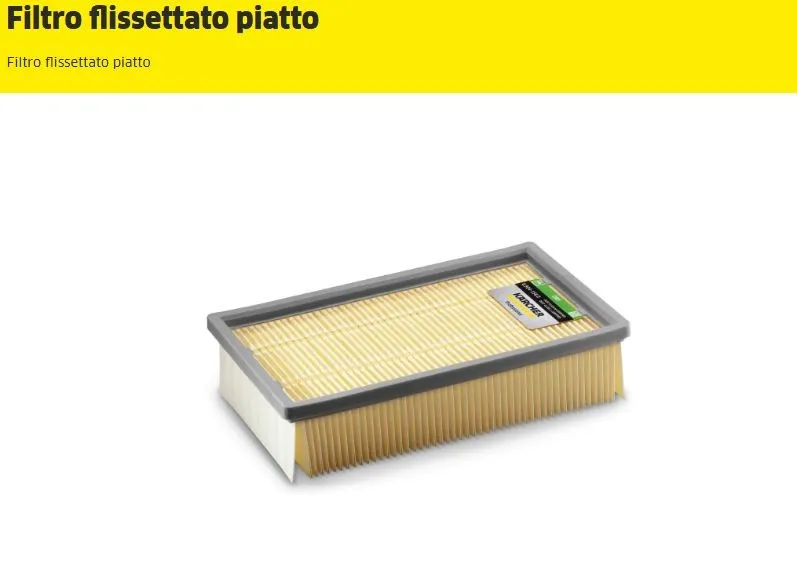 FILTRO FLISSETTATO PIATTO NEUTRO X NT14/1 E NT35/1