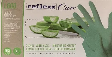 GUANTI LATTICE XL ALOE REFLEXX CARE L600 6.1GR SENZA POLVERE 100PZ