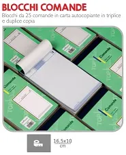 BLOCCO COMANDE 25X2COPIE 10PZX6CF
