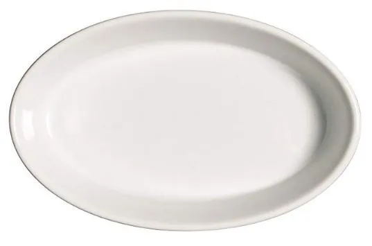PIROFILA BUFFET OVALE INFRANGIBILE 47X29X5.5 BIANCA +110 -10 BPA FREE