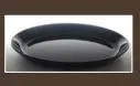 PIROFILA BUFFET OVALE INFRANGIBILE 47X29X5.5 NERA +110 -10 BPA FREE