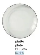 PIATTO FULL MOON TONDO D15 VETRO