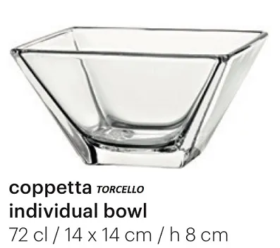 COPPETTA TORCELLO CM14X14 VETRO