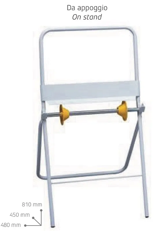PORTA ROTOLO VERNICIATO A CAVALLETTO