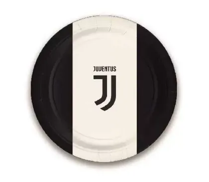PIATTO DESSERT CARTONCINO  D18 JUVE PARTY 8PZXCF