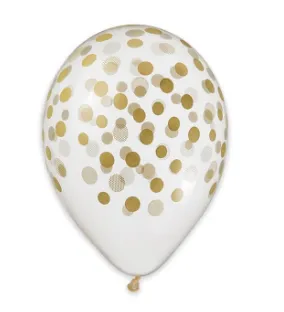 PALLONCINI POIS ORO 50PZ