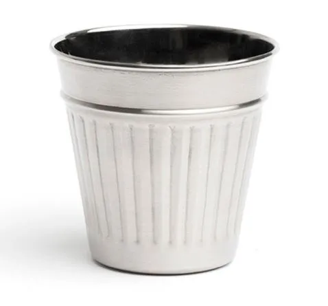 BIDONE MINI PORTA SNACK D15X14H 6PZXCF ACCIAIO