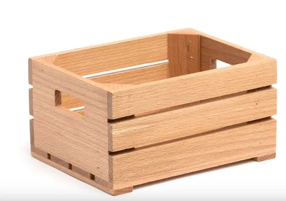 CASSETTA MINI IN LEGNO CON MANIGLIE 17X13X9H