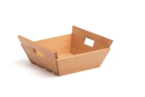 CASSETTA MINI IN LEGNO CON MANIGLIE 17X17X7H
