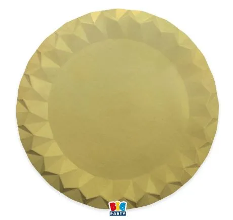 SOTTOPIATTO TONDO D32 DIAMANT ORO MATTO 5PZ