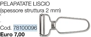PELAPATATE 55MM LISCIO PROFES ACCIAIO