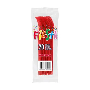 FORCHETTA LEAN COMPOSTABILE ROSSO 20PZX30CFXCT 20FLTS-BL33