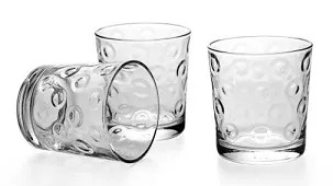 BICCHIERE ACQUA RINGS 26CL 3PZXCF VETRO