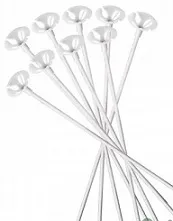 ASTINE BIANCHE + VALVOLE PER PALLONCINI 100PZ