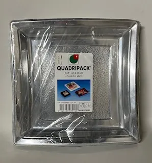 PIATTO QUADRO QUADRIPACK 24X24 ARGENTO 25PZX16CFXCT