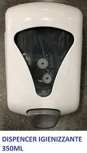 DISPENSER SAPONE LEVITA RABOCCO 350ML X IGIENIZZANTI 2PZX10CFXCT