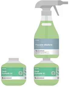 DETERGENTE PULIZIE RAPIDE DESK KARKADE 3C SUPER CONCENTRATO 230ML 20BTXCT