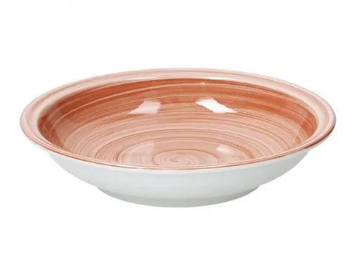 PIATTO FONDO GIOTTO D21 PORCELLANA MATTONE 12PZXCF