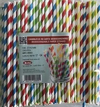 CANNUCCE IN CARTA 21CM SPIRALE SFUSE ASSORTITE 250PZX24CF