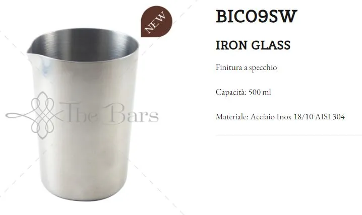 BICCHIERE MIXING 500ML ACCIAO