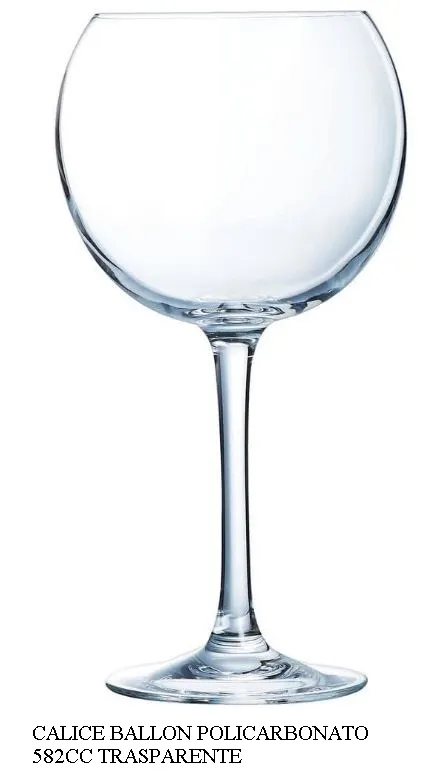 BICCHIERE CALICE VINO BALLON TRITAN 582CC TRASPARENTE 192PZXCT