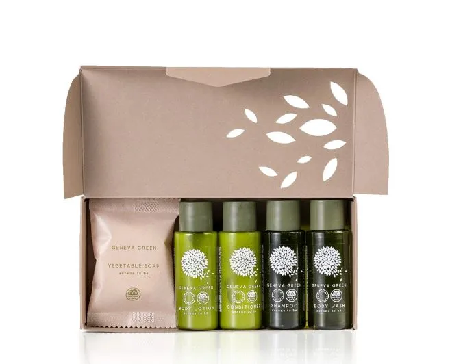 BOX PAPER GENEVA GREEN 4FLACONE 30ML+ 1SAPONE 15GR  14CFXCT