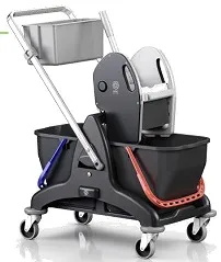 CARRELLO BIS BLACK 30LT DOPPIA VASCA NERO SENZA VASCHETTA CARR00234IP99