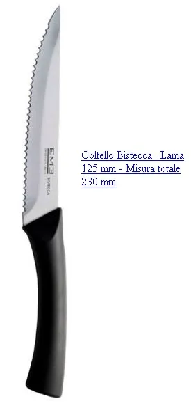 COLTELLO BISTECCA LOVEME SEGHETTATO 230MM