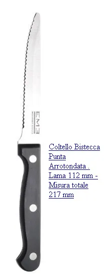 COLTELLO BISTECCA PUNTA TONDA RODEO 217MM