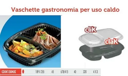 CONTENITORE COOKIPACK 2 SCOMPARTI 678/145 189X255H4 40PZX8CF