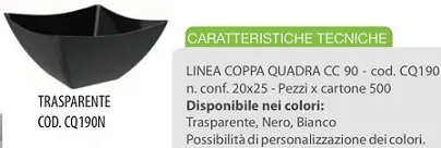 FING COPPETTA QUADRA 90CC NERO 25PZX20CFXCT
