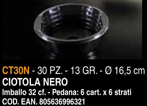 CIOTOLA 500ML PET STYLE NERA 30PZX32CF