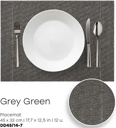 TOVAGLIETTA DAYDRAP 45X32 GRIS/VERDE 12PZ